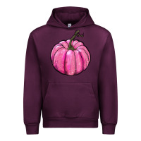 Mauve Wine breast cancer awereness pumpkin Urban Hoodie - RanaPortraitStore