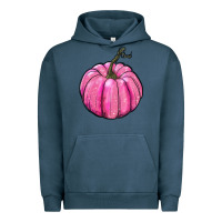 Pigment Midnight Navy breast cancer awereness pumpkin Urban Hoodie - RanaPortraitStore