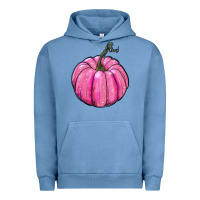 Pigment Pebble Blue breast cancer awereness pumpkin Urban Hoodie - RanaPortraitStore