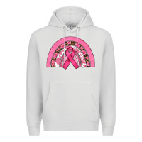 Dove Grey breast cancer rainbow Premium Hoodie - RanaPortraitStore