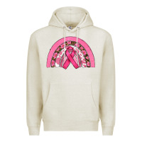 Oatmeal Heather breast cancer rainbow Premium Hoodie - RanaPortraitStore