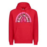 Breast Cancer Rainbow Premium Hoodie | Teevron
