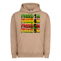 Pigment Burro freedom freedom freedom freedom 1865 Urban Hoodie - Zillion Design Studio