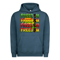 Pigment Midnight Navy freedom freedom freedom freedom 1865 Urban Hoodie - Zillion Design Studio