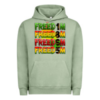 Pigment Oil Green freedom freedom freedom freedom 1865 Urban Hoodie - Zillion Design Studio