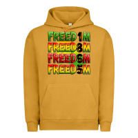 Pigment Peanut Butter freedom freedom freedom freedom 1865 Urban Hoodie - Zillion Design Studio