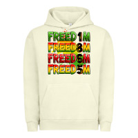 Pigment Pistachio freedom freedom freedom freedom 1865 Urban Hoodie - Zillion Design Studio