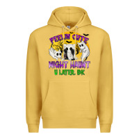 Antique Gold Feeling Cute Might Haunt U Later Premium Hoodie - texasbilliewilder