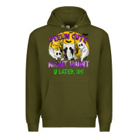 Army Green Feeling Cute Might Haunt U Later Premium Hoodie - texasbilliewilder