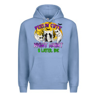Colony Blue Feeling Cute Might Haunt U Later Premium Hoodie - texasbilliewilder