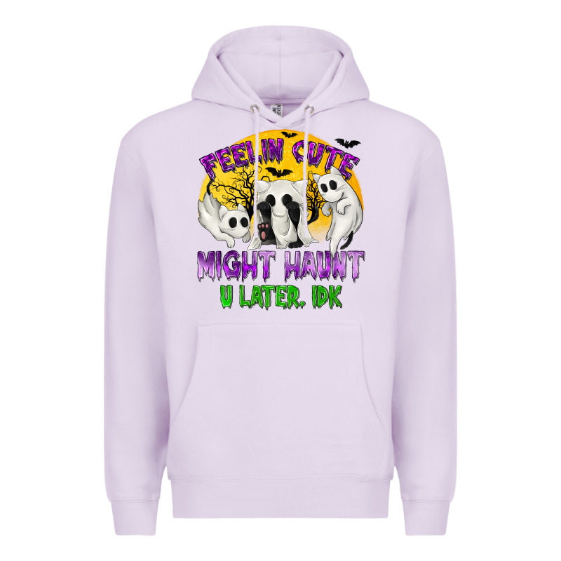 Feeling Cute Might Haunt U Later Premium Hoodie by texasbilliewilder | Teevron