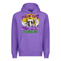Purple Feeling Cute Might Haunt U Later Premium Hoodie - texasbilliewilder