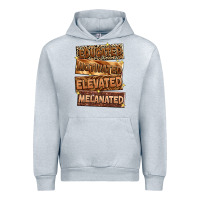 Heather Grey educated motivated elevated melanated Urban Hoodie - Zillion Design Studio