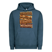 Pigment Midnight Navy educated motivated elevated melanated Urban Hoodie - Zillion Design Studio