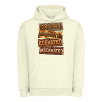 Pigment Pistachio educated motivated elevated melanated Urban Hoodie - Zillion Design Studio