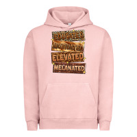 Pigment Salmon educated motivated elevated melanated Urban Hoodie - Zillion Design Studio