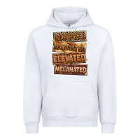 White educated motivated elevated melanated Urban Hoodie - Zillion Design Studio