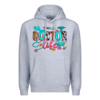 Heather Grey doctor life Premium Hoodie - Zillion Design Studio