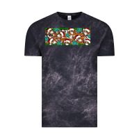 Cloud Black Santa skeleton christmas Vintage Tee - Artiststas
