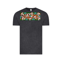 Vintage Black Santa skeleton christmas Vintage Tee - Artiststas