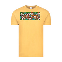 Vintage Mustard Santa skeleton christmas Vintage Tee - Artiststas