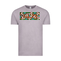 Vintage Zinc Santa skeleton christmas Vintage Tee - Artiststas