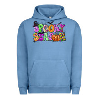 Pigment Pebble Blue Spooky Season Urban Hoodie - texasbilliewilder