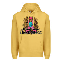 Antique Gold breast cancer awareness Premium Hoodie - RanaPortraitStore