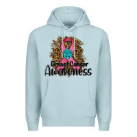 Blue Mist breast cancer awareness Premium Hoodie - RanaPortraitStore