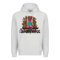 Dove Grey breast cancer awareness Premium Hoodie - RanaPortraitStore