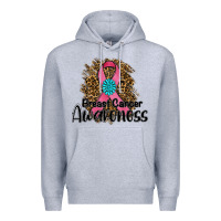 Heather Grey breast cancer awareness Premium Hoodie - RanaPortraitStore