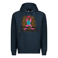 Navy breast cancer awareness Premium Hoodie - RanaPortraitStore