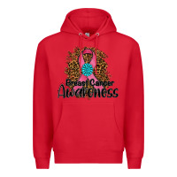 Red breast cancer awareness Premium Hoodie - RanaPortraitStore