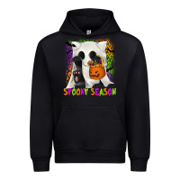 Black Spooky Season Ghost Cat Urban Hoodie - texasbilliewilder