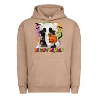 Pigment Burro Spooky Season Ghost Cat Urban Hoodie - texasbilliewilder
