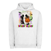 Pigment Lunar Rock Spooky Season Ghost Cat Urban Hoodie - texasbilliewilder