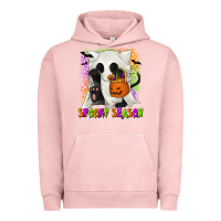 Pigment Salmon Spooky Season Ghost Cat Urban Hoodie - texasbilliewilder