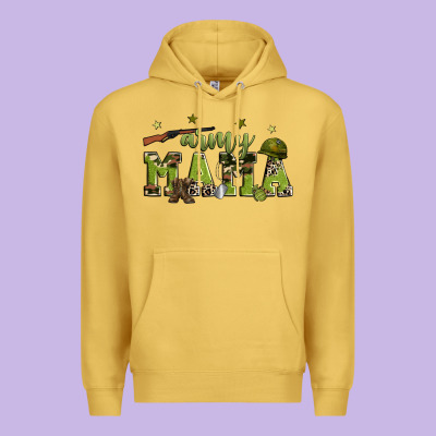 Army Mama Premium Hoodie Designed By Zillion Design Studio