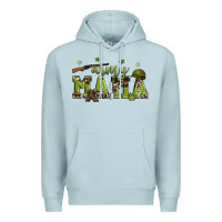 Blue Mist army mama Premium Hoodie - Zillion Design Studio