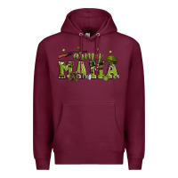 Burgundy army mama Premium Hoodie - Zillion Design Studio