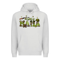 Dove Grey army mama Premium Hoodie - Zillion Design Studio