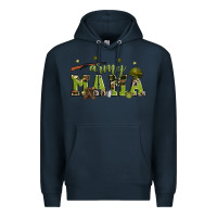 Navy army mama Premium Hoodie - Zillion Design Studio