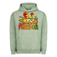 Pigment Oil Green celebrate freedom Urban Hoodie - Zillion Design Studio