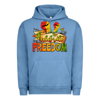 Pigment Pebble Blue celebrate freedom Urban Hoodie - Zillion Design Studio