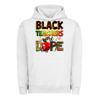Pigment Lunar Rock black teachers are dope Urban Hoodie - Zillion Design Studio
