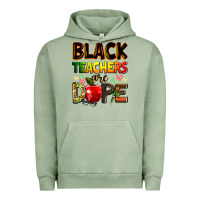 Pigment Oil Green black teachers are dope Urban Hoodie - Zillion Design Studio