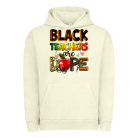 Pigment Pistachio black teachers are dope Urban Hoodie - Zillion Design Studio