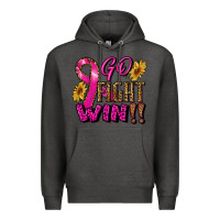 Charcoal Heather go fight win Premium Hoodie - RanaPortraitStore