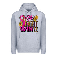 Heather Grey go fight win Premium Hoodie - RanaPortraitStore