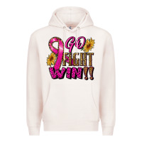 Pale Pink go fight win Premium Hoodie - RanaPortraitStore